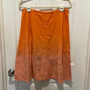 Axcess a Liz Claiborne company pretty orange skirt size 10